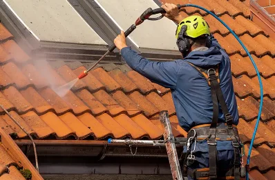 Démoussage et hydrofuge de toiture à Lacaune